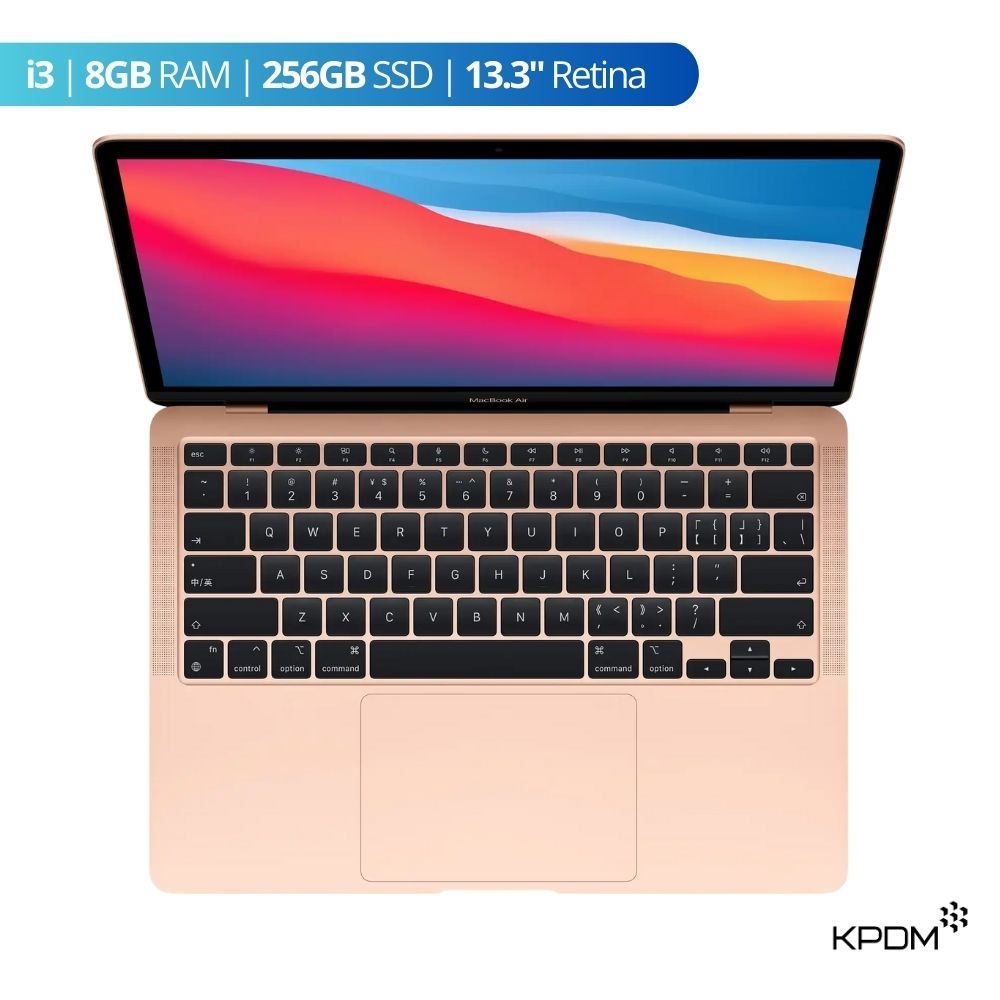 Laptop MacBook Air 2020 Touch iD i3 8GB 256GB 13.3" - Oro - Reacondicionado - Grado A